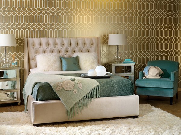 20 Ideas To Bring Glamour To Your Bedroom With Gold Accents Home Design Lover