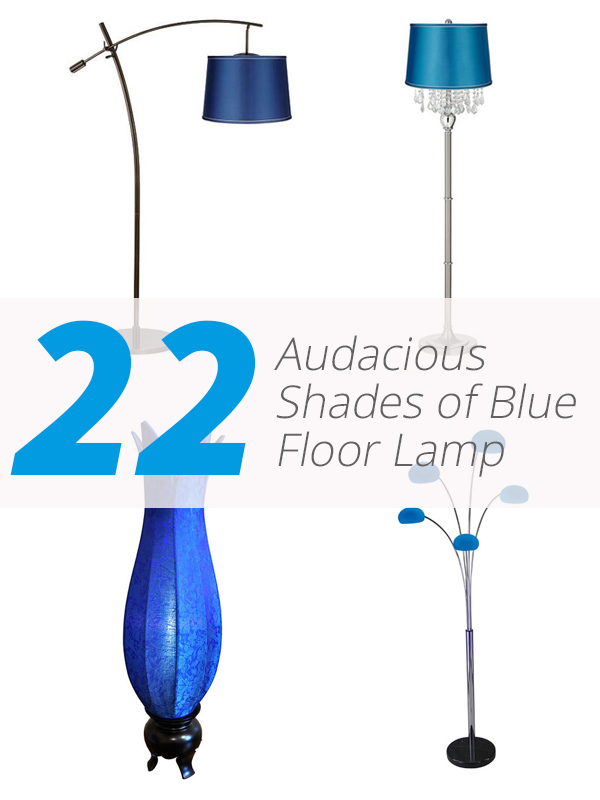 royal blue floor lamp