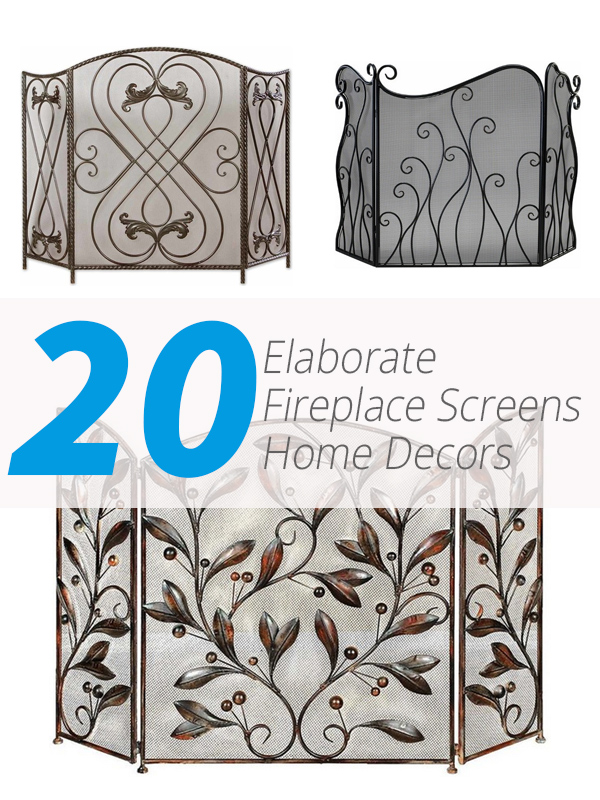 20 Elaborate Fireplace Screens For Your Home Decors Home Design