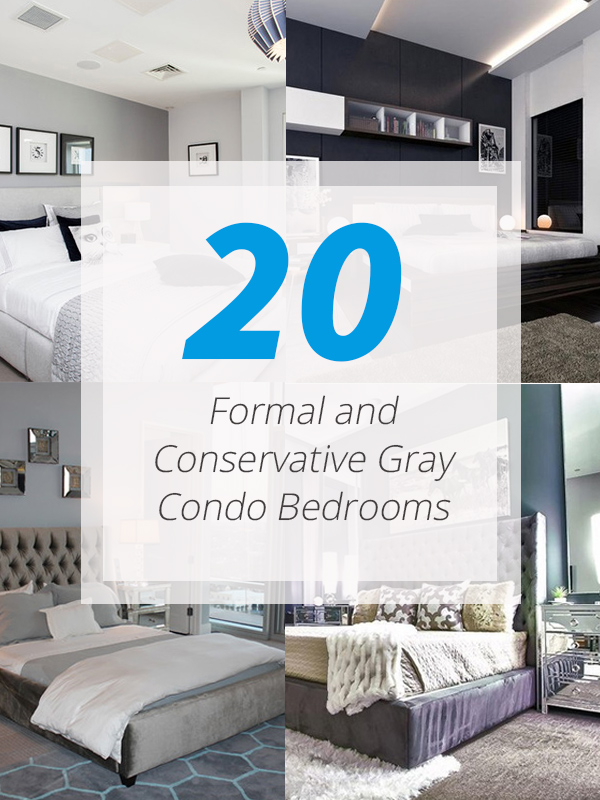 gray condo bedrooms