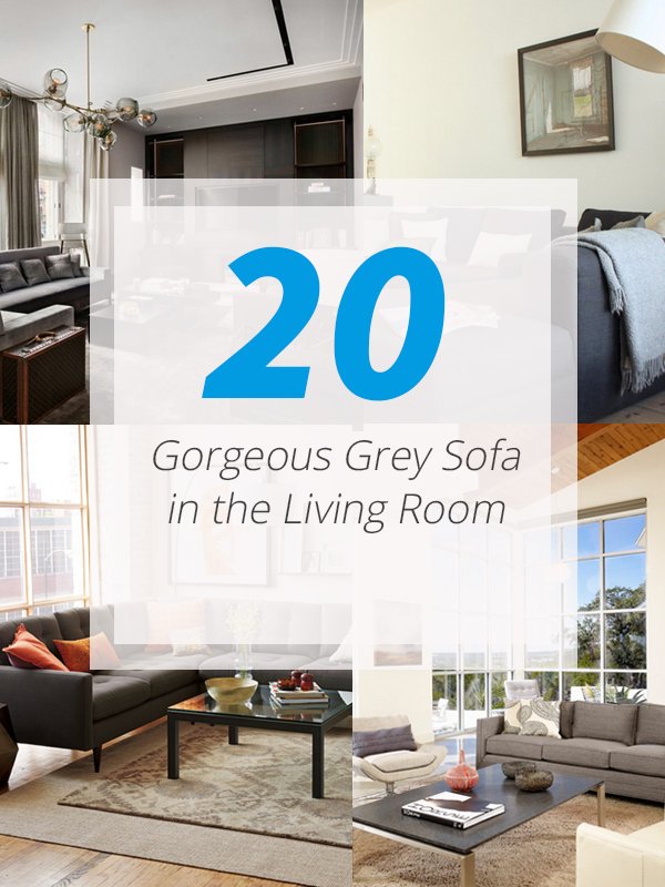 20 Gorgeous Grey Sofa In The Living Room Home Design Lover