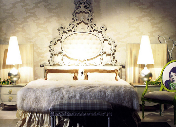 Contemporary Bedrooms animal fur