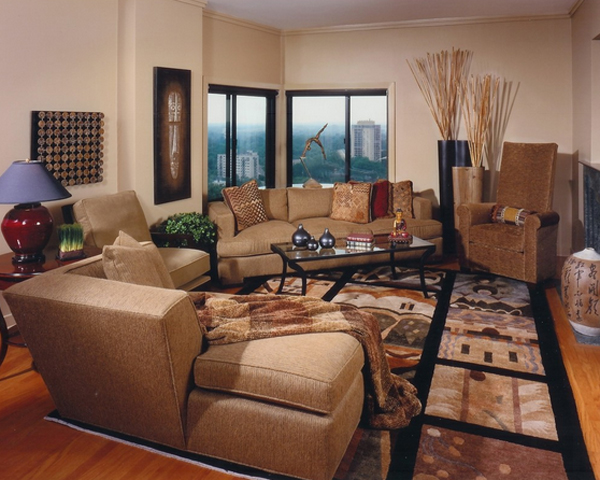 20 Pleasant Bamboo Themed Living  Rooms  Home Design Lover