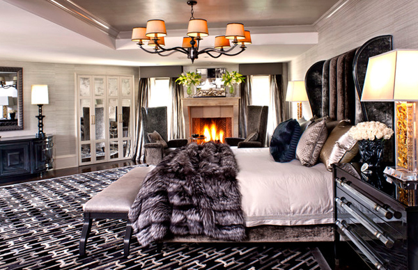 bedroom fireplace design