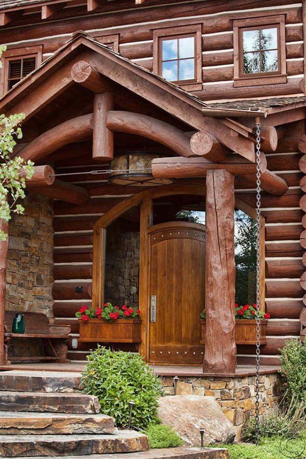 wooden arc entrance