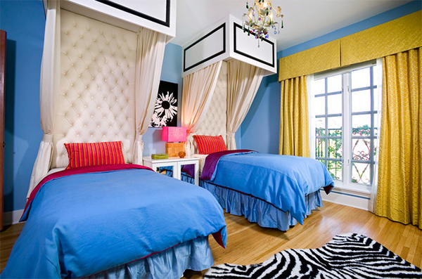 exotic animal print bedroom