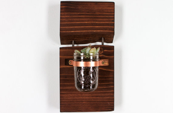 Wood Wall Planter