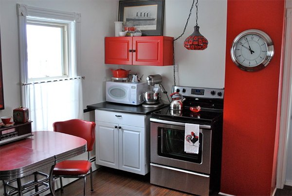 Color Scheme Idea 20 Red Black And White Kitchen Designs Home Design Lover