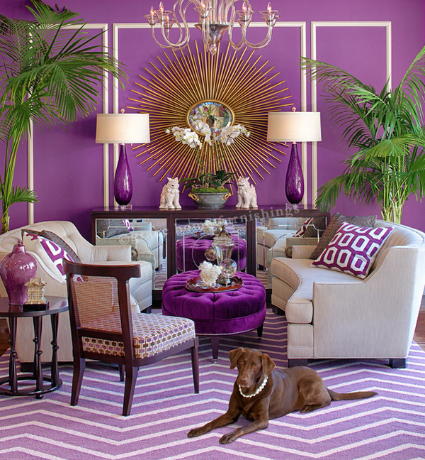 20 Perfect Purple And Gold Living Rooms Home Design Lover