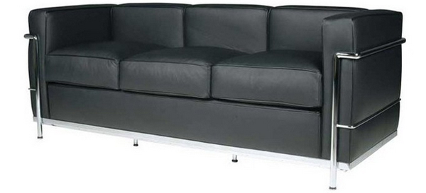 Black Leather Sofa