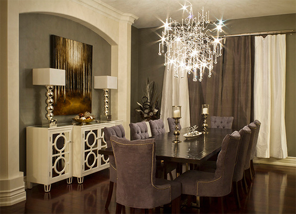 Velvet Dining Chairs in 20 Sophisticated Dining Rooms ...