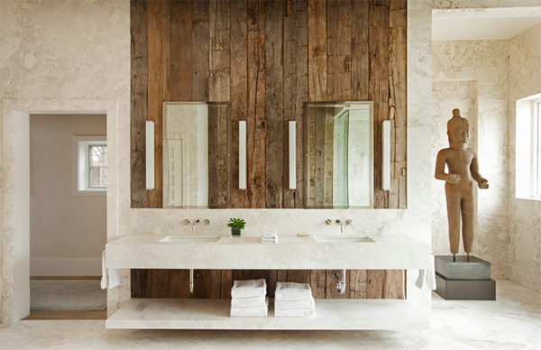 20 Beautiful Bathrooms Using Reclaimed Wood Home Design Lover