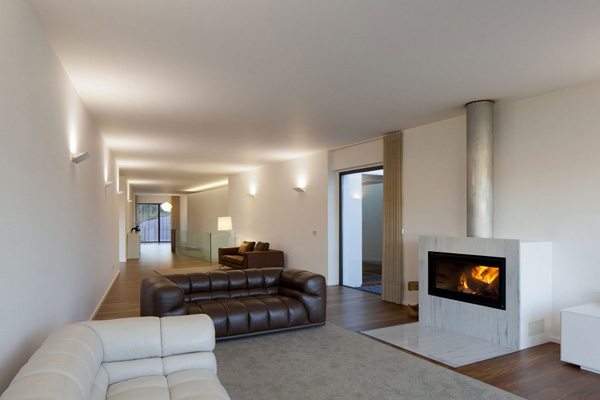 living area fireplace