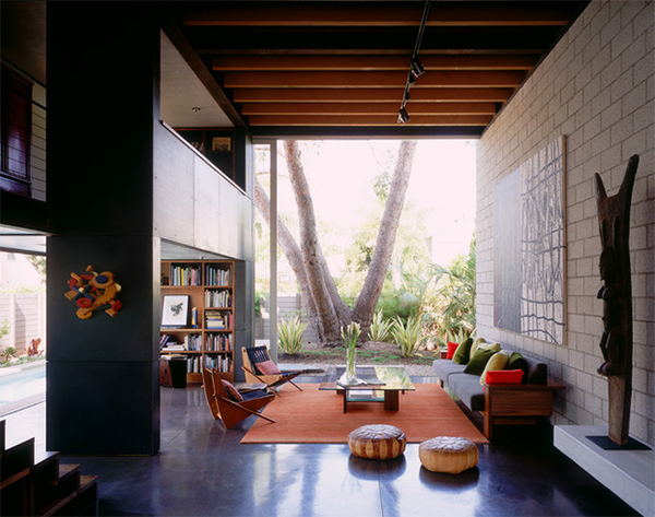 contemporary living area