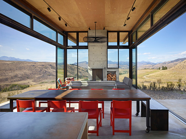 open layout dining area