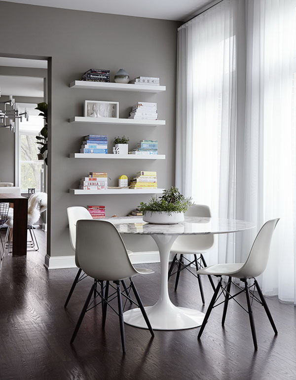 floating bookshelves