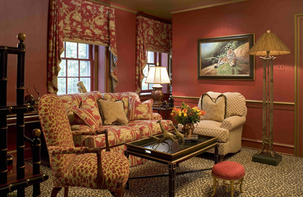 leopard print living room decorating ideas