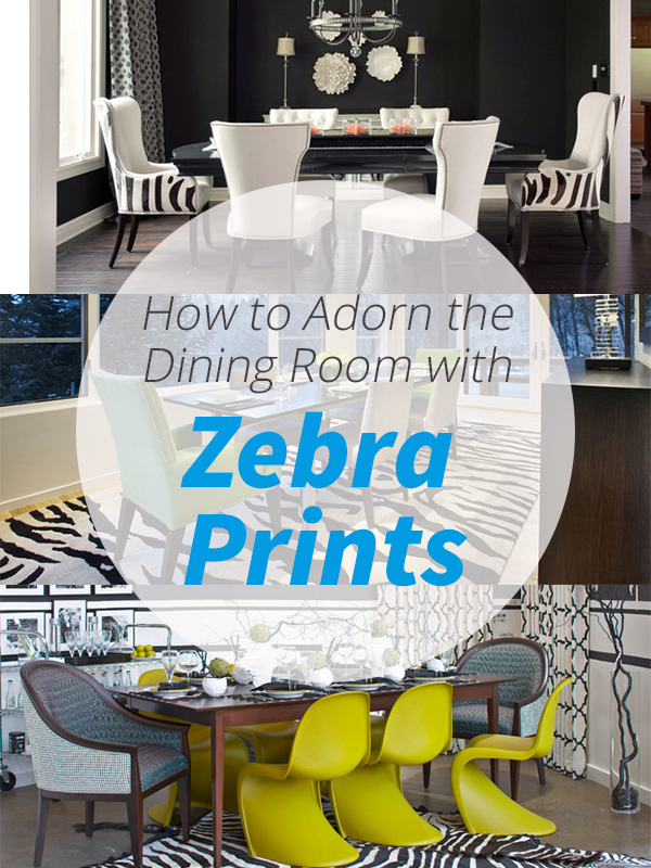 zebra prints dining