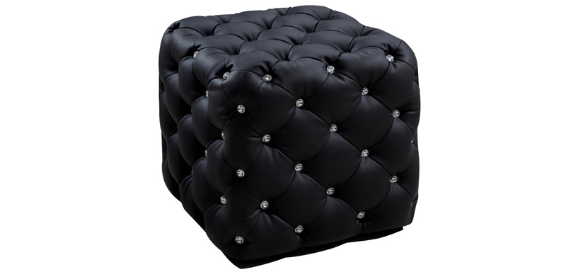 Leather Pouf