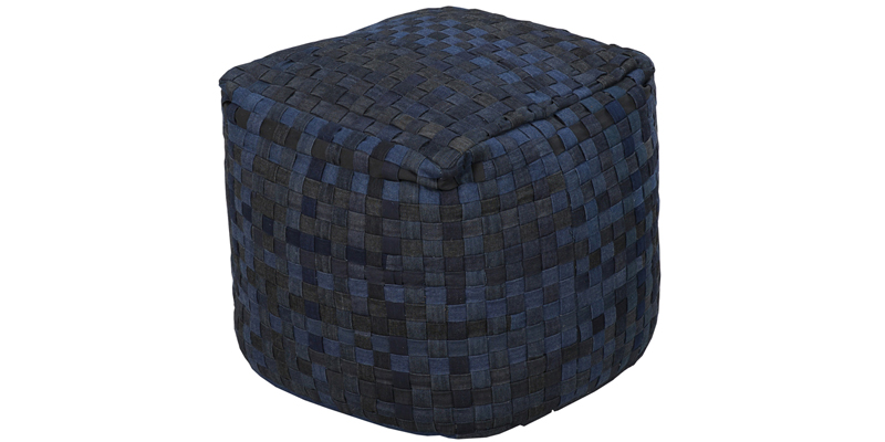 Basketweave Pouf