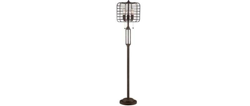 Rust Metal Floor Lamp