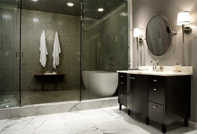 Modern Craftsman Master Bathroom