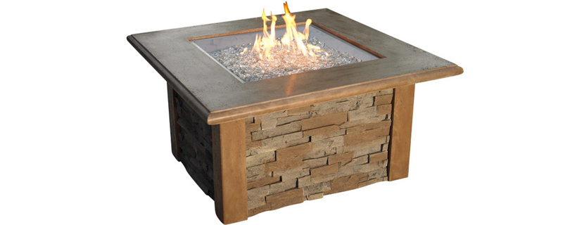 square fire pit table