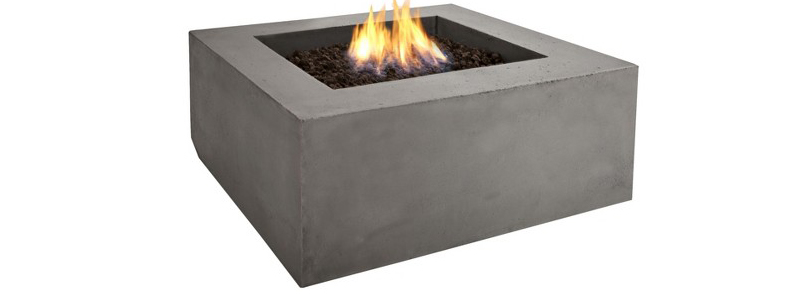 Natural Gas Square Fire Table