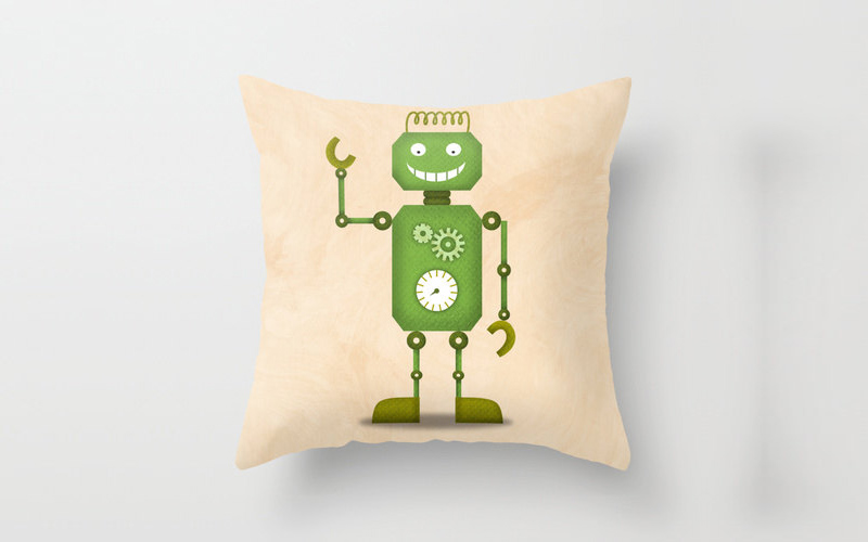 Robot Pillow Cover