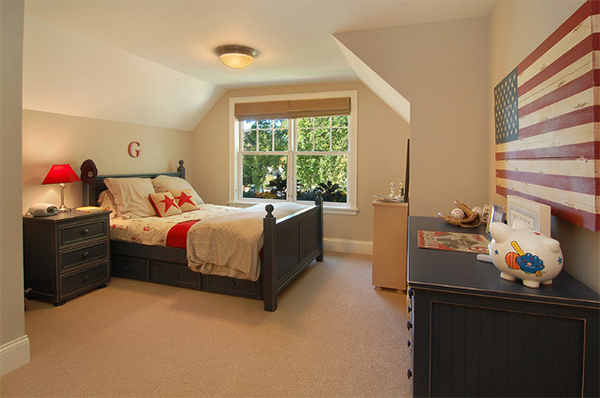 american flag bedroom