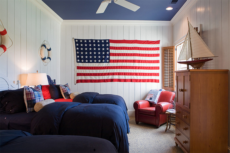 20 bold bedrooms in blue, red and white colors | home design lover