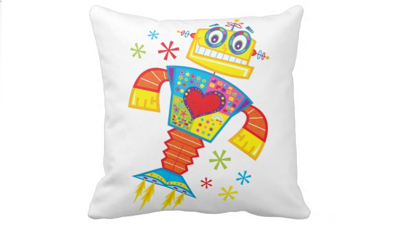 Robot 21 throw cushions