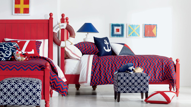 20 bold bedrooms in blue, red and white colors | home design lover