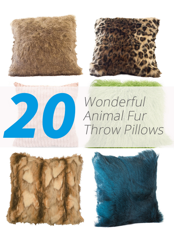 fur pillows