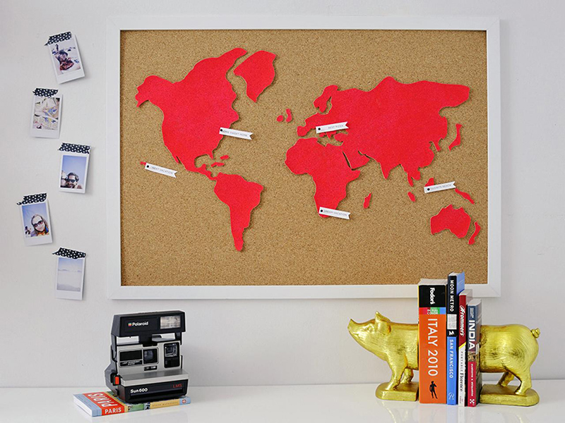 DIY Cork World Map