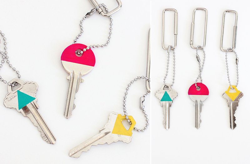 DIY Color Block Keys