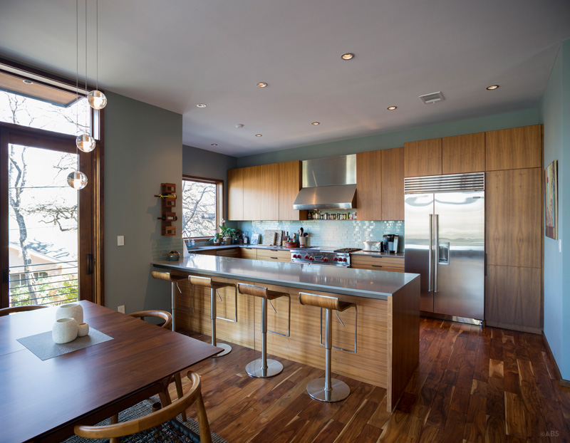 Kitchen of a Contemporary Home in Austin