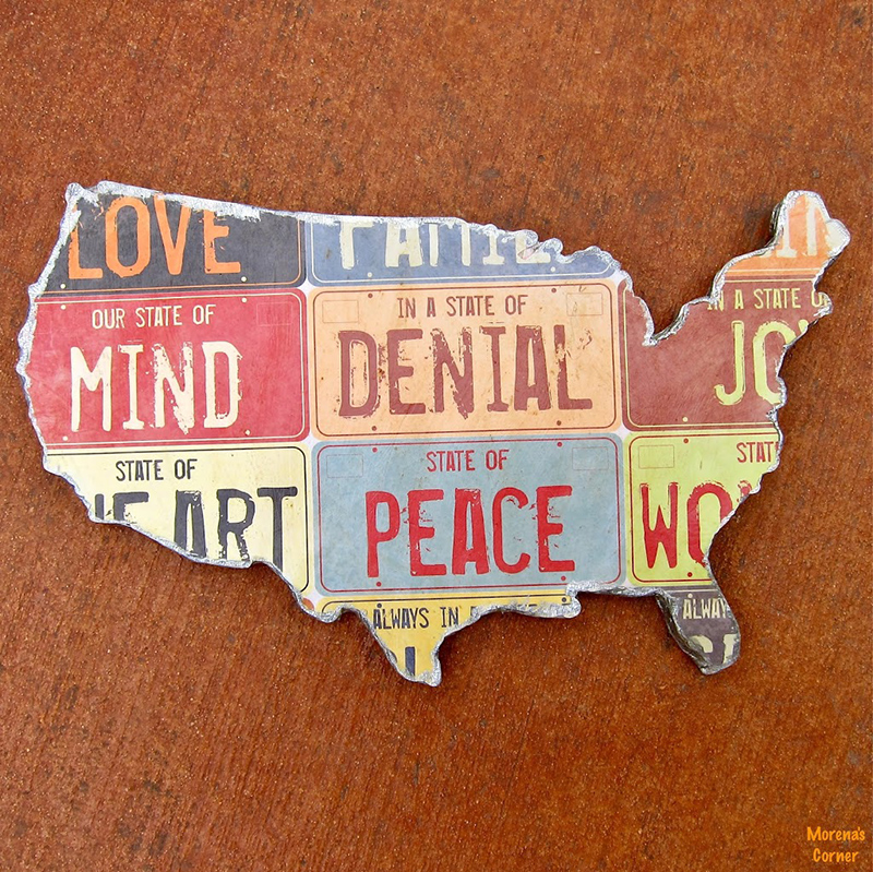 US Map Wall Art