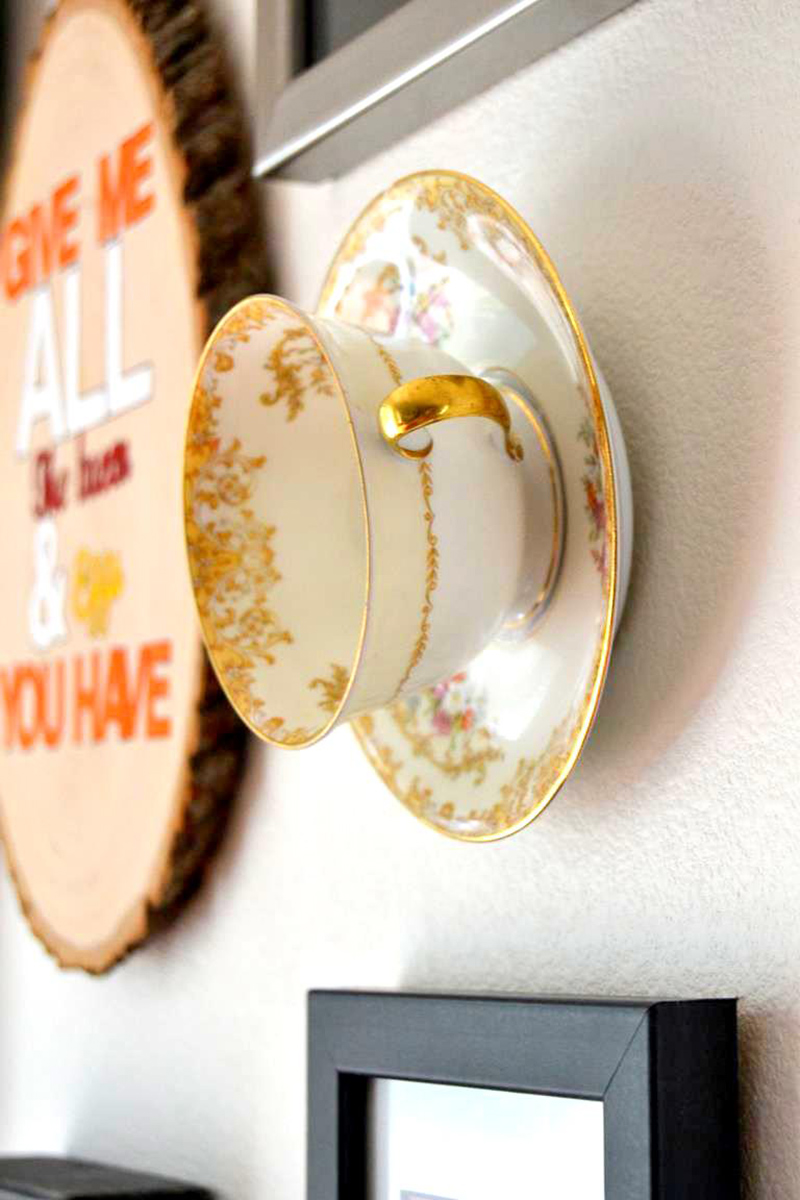 Hanging Teacup Wall Art