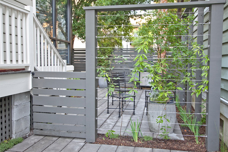 gray wooden fence