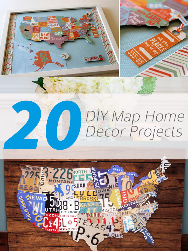 20 DIY Map Home Decor Projects for a Travel-Inspired Interior | Home