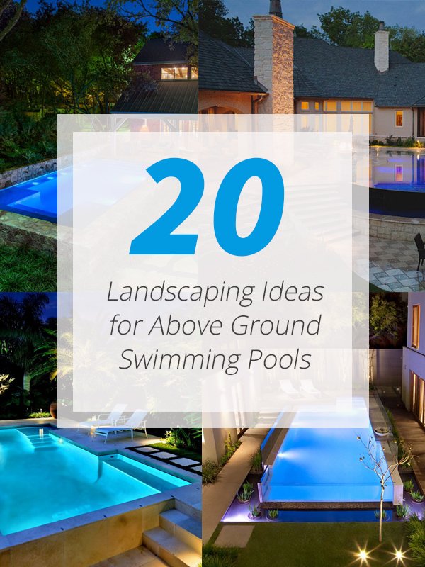 Above ground pool designs landscaping