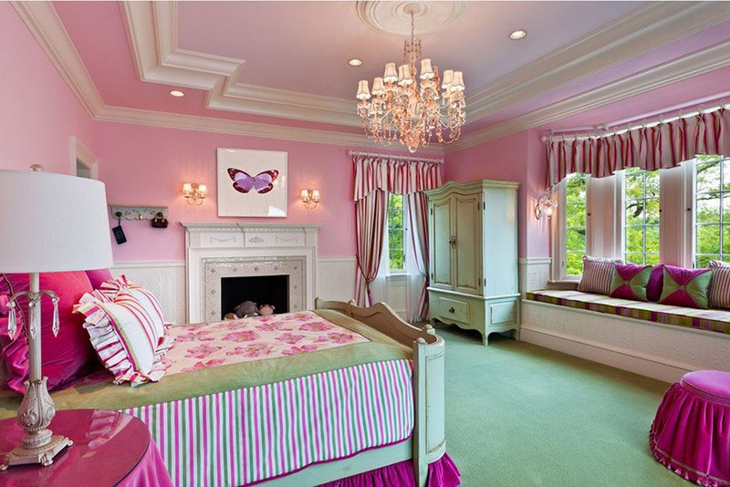 20 Fun Pink And Green Bedroom Designs | Home Design Lover