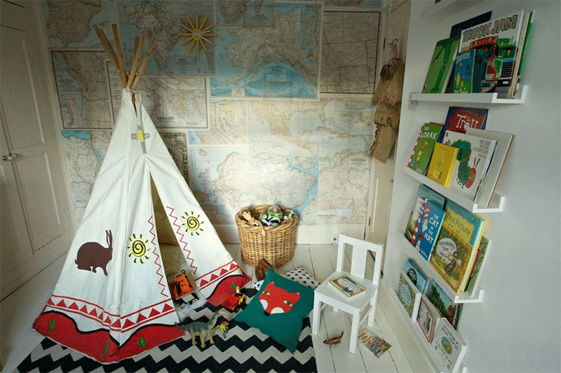 teepee reading room