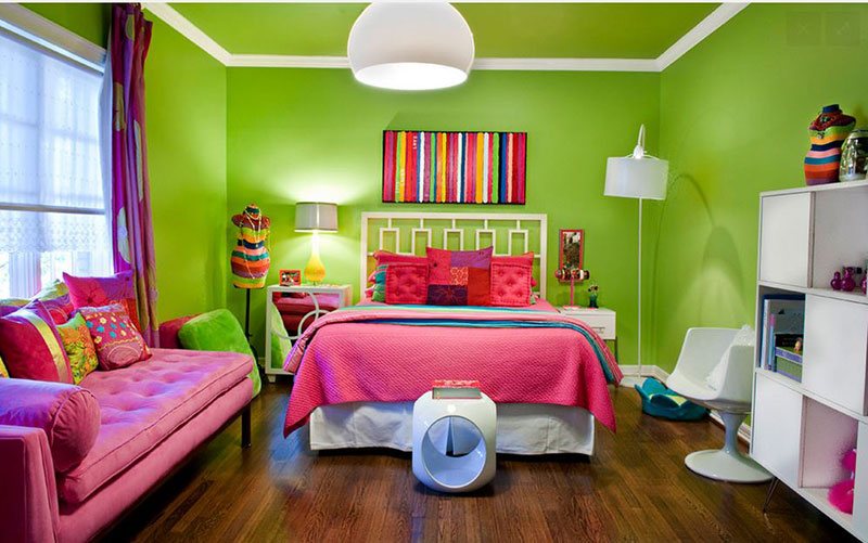 20 Fun Pink And Green Bedroom Designs | Home Design Lover