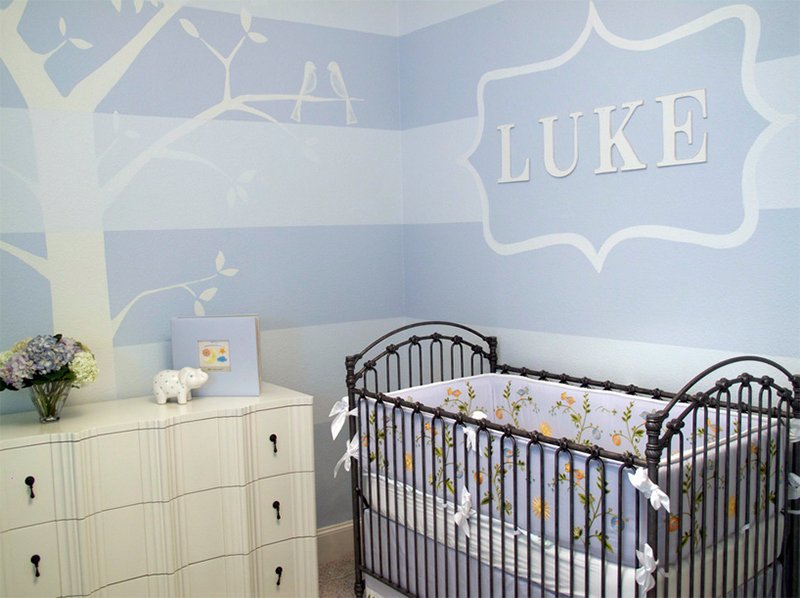 light blue baby room