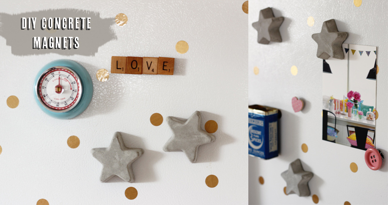 DIY Concrete Magnets