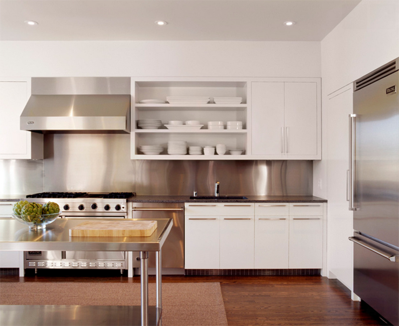 15 KITCHEN ORGANIZATION IDEAS - valemoods  Stainless steel kitchen shelves,  Black stainless steel kitchen, Interior design kitchen