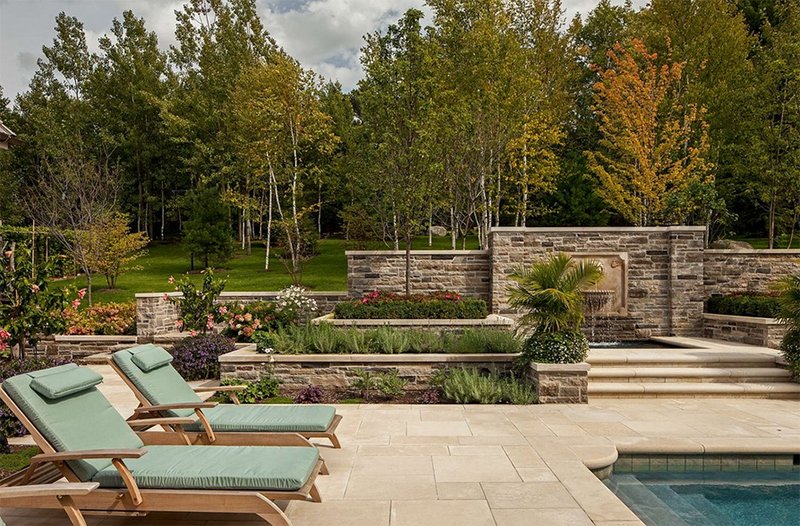 beautiful traditional patio