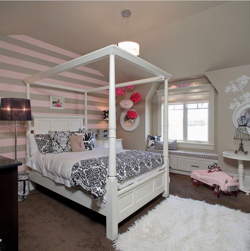 20 Elegant and Tranquil Pink and Gray Bedroom Designs ...